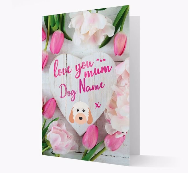 'Love You Mum' - Personalised {breedFullName} Card